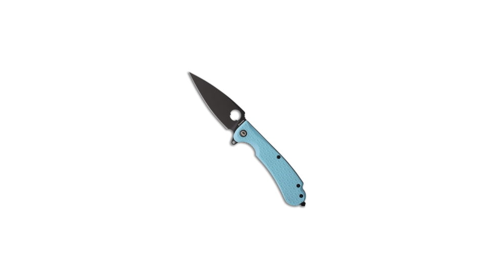 Daggerr Knives Daggerr Knives Resident Liner Lock Knife Light Blue FRN 3.5" Black SW, Blue, 8Cr14MoV, adult, BHQ-221102