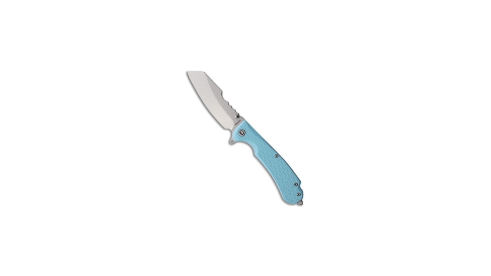Daggerr Knives Daggerr Knives Rhino Liner Lock Knife Light Blue FRN 3.5" Stonewash, Blue, 8Cr14MoV, adult, BHQ-221101
