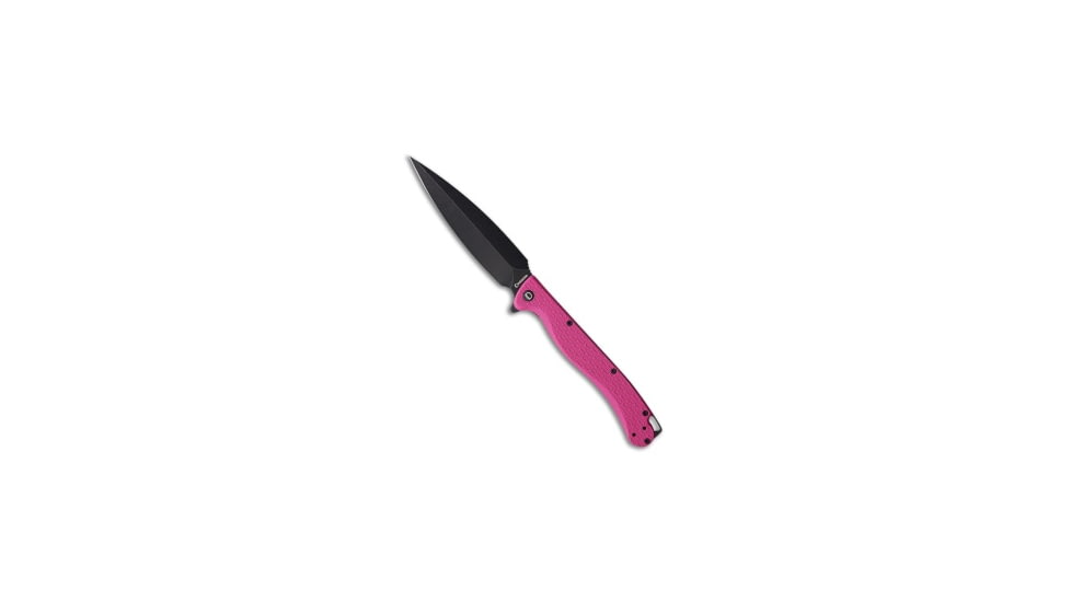 Daggerr Knives Vendetta Folding Knife, 5.00in, 8Cr14MoV, Dagger Blade, Pink Handle, Pink/Black Gray, 11.00 inch, BHQ-216667