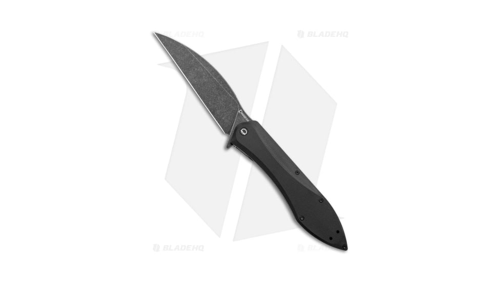 Daggerr Knives Voron Folding Knife, 5.15in, D2, Wharncliffe Blade, G-10, Black Handle, Black/Black Gray, 11.25 inch, BHQ-144682