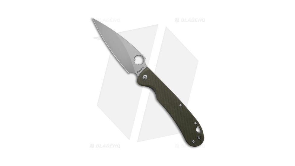 Daggerr Knives Zhalo Folding Knife, 3.875in, VG10, Spear Point Blade, G-10, Green Handle, Green/Gray, 8.625 inch, BHQ-195597