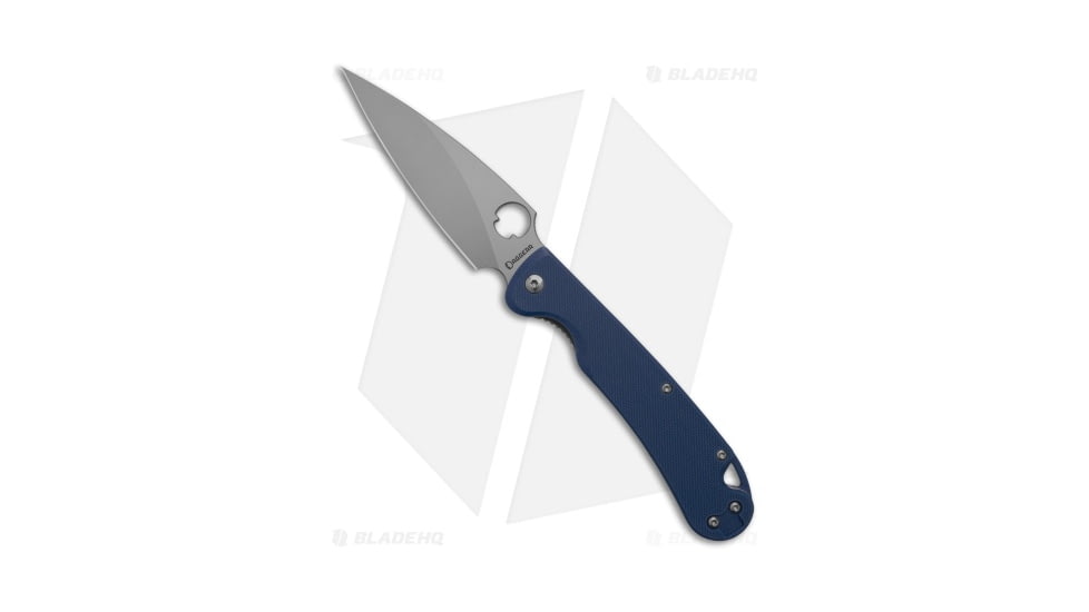 Daggerr Knives Zhalo Folding Knife, 3.875in, VG10, Spear Point Blade, G-10, Blue Handle, Blue/Gray, 8.625 inch, BHQ-195599