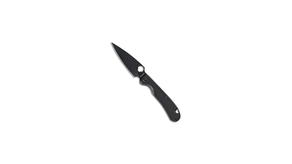 Daggerr Knives Daggerr Knives Zhalo Frame Lock Knife Black Steel 3.9" Black DLC, Black, D2, adult, BHQ-218803