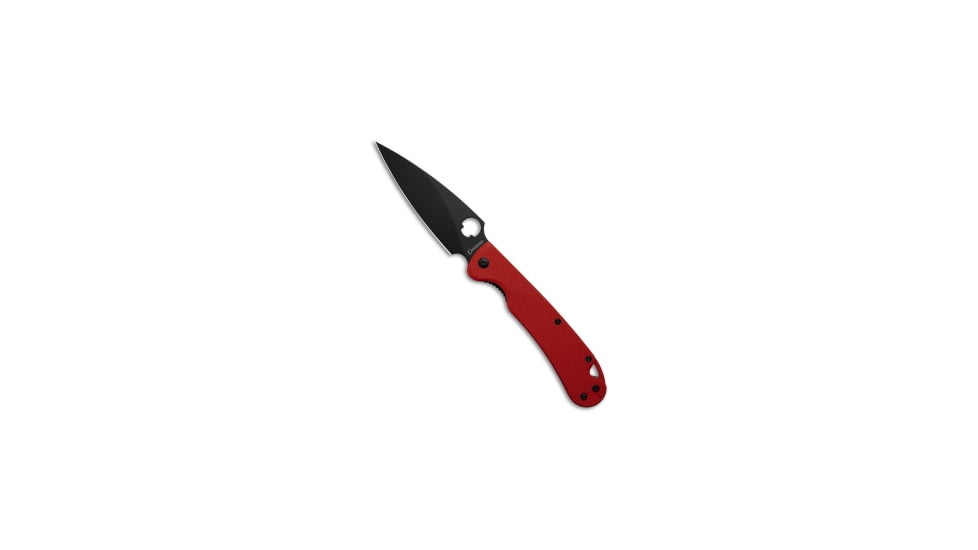 Daggerr Knives Zhalo Folding Knife, 3.875in, D2, Spear Point Blade, G-10, Red Handle, Red/Black, 8.625 inch, BHQ-195583