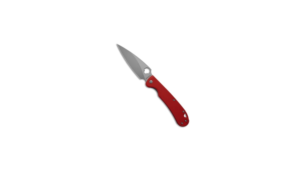 Daggerr Knives Zhalo Folding Knife, 3.875in, D2, Spear Point Blade, G-10, Red Handle, Red/Gray, 8.625 inch, BHQ-195580