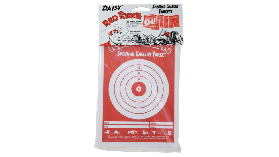 Daisy Red Ryder Paper Targets, Red, 993165-306