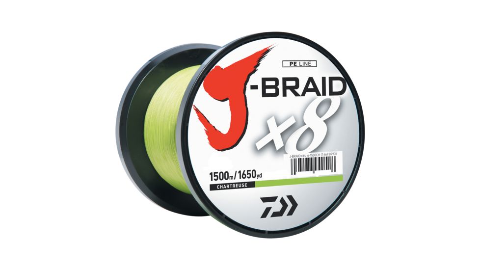 Daiwa J-Braid 20lb Chartreuse 1500m JB8U20-1500CH