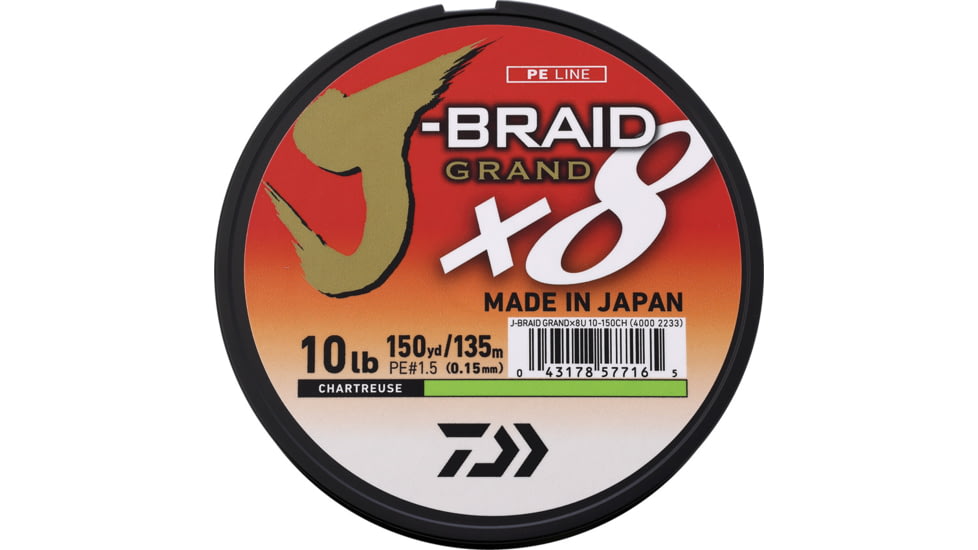 Daiwa J-Braid Grand Line 10/150 Char