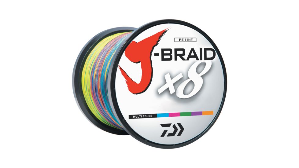 Daiwa J-Braid Multi-Color Fishing Line 1650 Yards 40lb Test 5001669