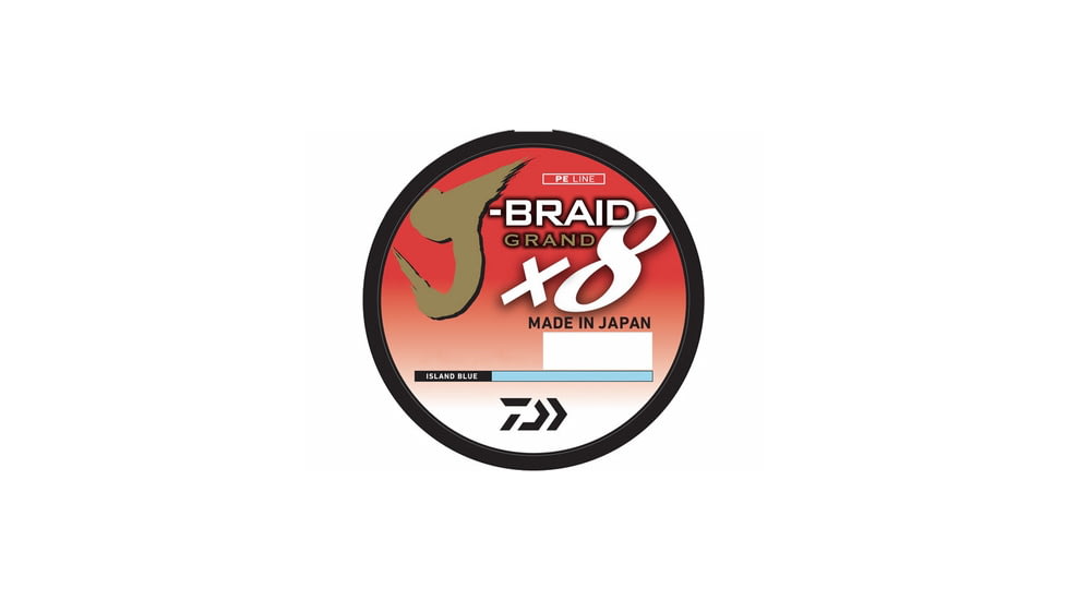 Daiwa J-Braid x8 Grand Braid Line w/Filler Spool, 150yds, 10lb, Island Blue, JBGD8U10-150IB