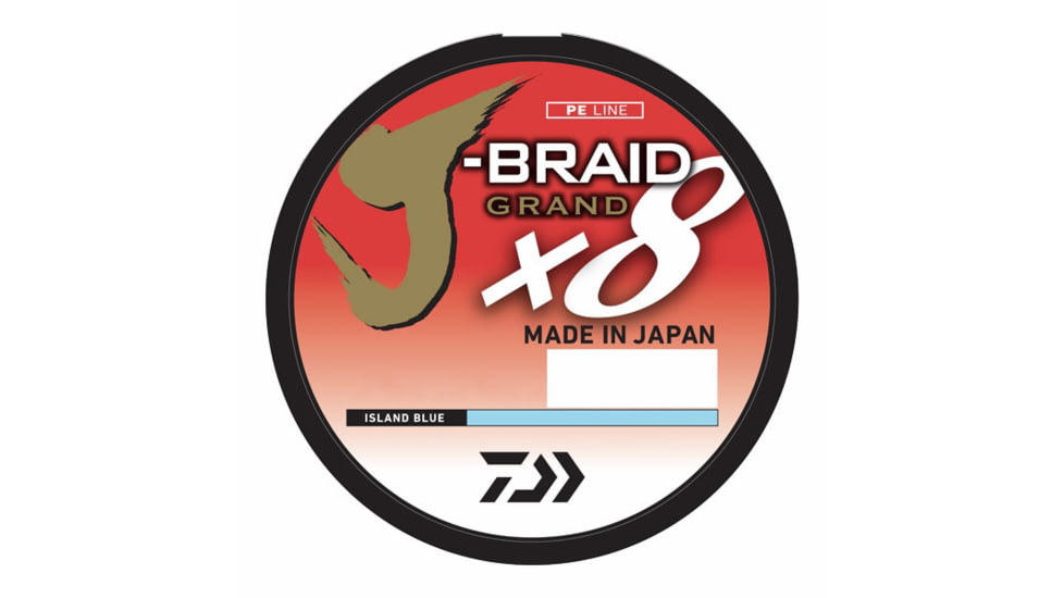 Daiwa J-Braid x8 Grand Braid Line w/Filler Spool, 150yds, 30lb, Island Blue, JBGD8U30-150IB