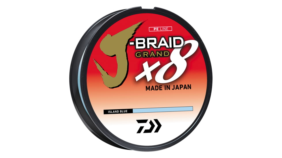 Daiwa J-Braid x8 Grand Braid Line w/Filler Spool, 300yds, 30lb, Island Blue, JBGD8U30-300IB