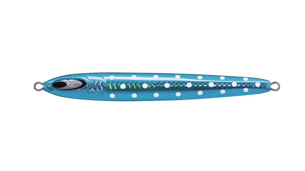 Daiwa Saltiga SL Metal Jig, 2 4/5oz, 4.8in, Glow Dot Blue, SL80G18
