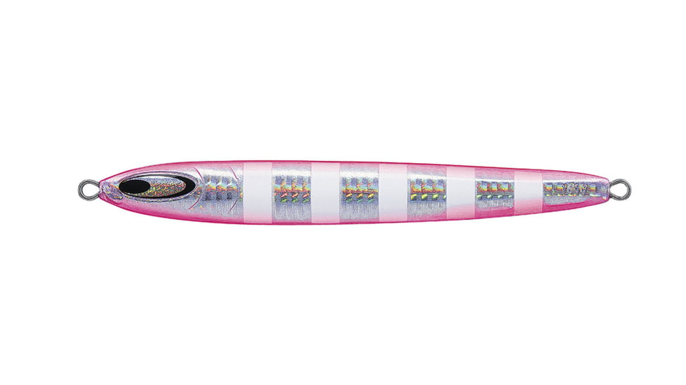 Daiwa Saltiga SL Metal Jig, 2 4/5oz, 4.8in, Zebra Shadow Pink, SL80G20