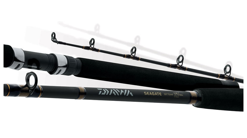Daiwa Seagate Boat Rod Spinning Rod, 7ft, Medium Heavy, Fast, 1 Piece, SGT70MHFS