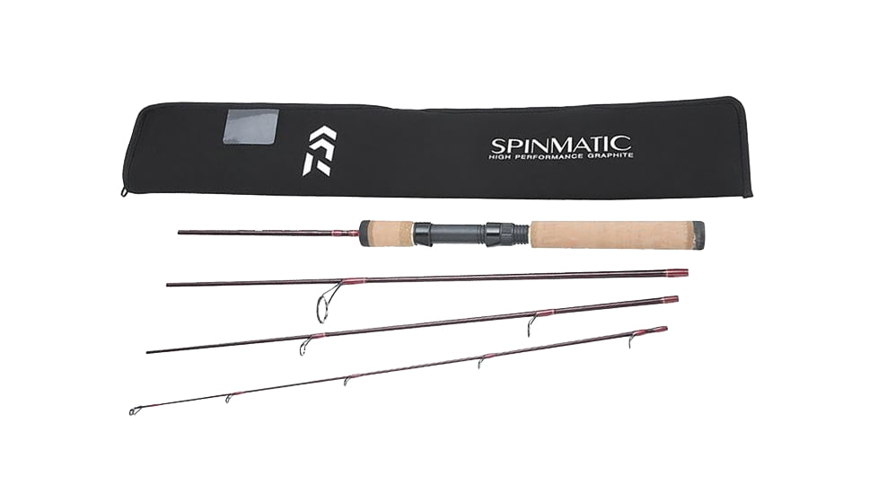 Daiwa Spinmatic Ultra Light Spinning Rod - 4 Pack, 6ft6, Ultra Light, Fast, 4 Pieces, SMD664ULFS
