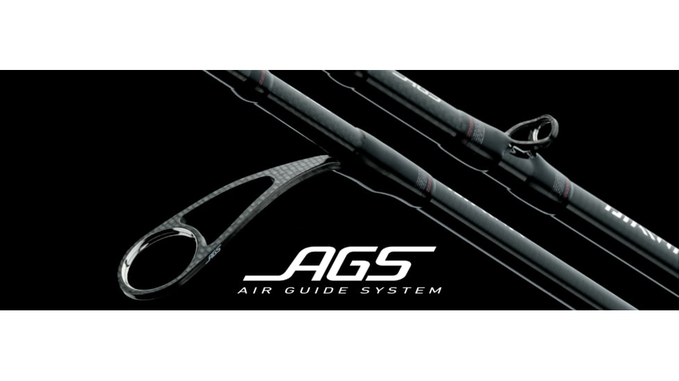 Daiwa Steez AGS Bass Spinning Rod, 6ft 9in, Medium, Fast, 1 Pieces, STAGS761MMLFS