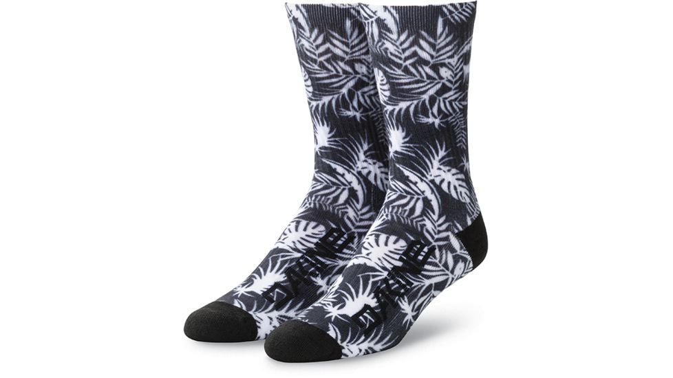 Dakine Booker Sock, BLACK / WHITE PALM, OS, 10001925-LK/TLM