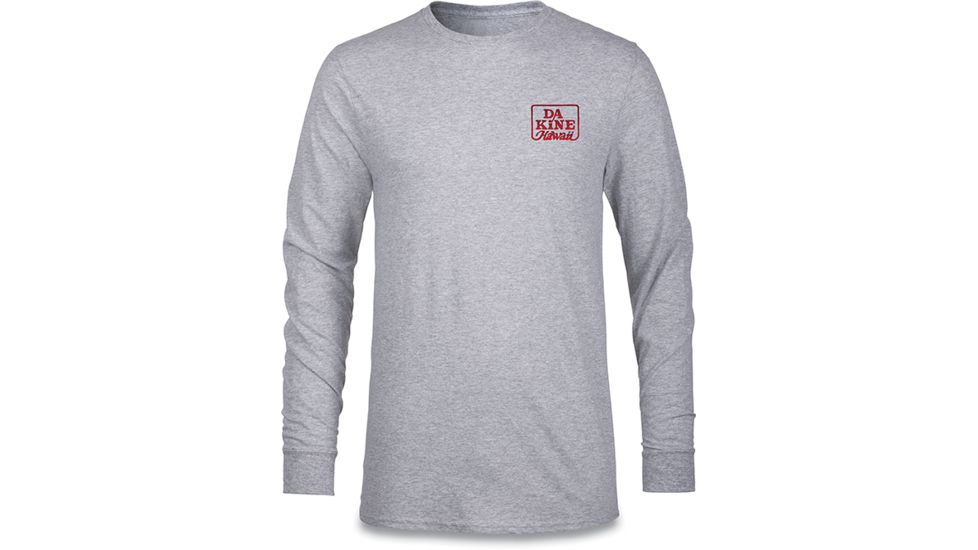 Dakine Classic Brush L-S, GREY HEATHER / RED, M, 10001311-ET/-M