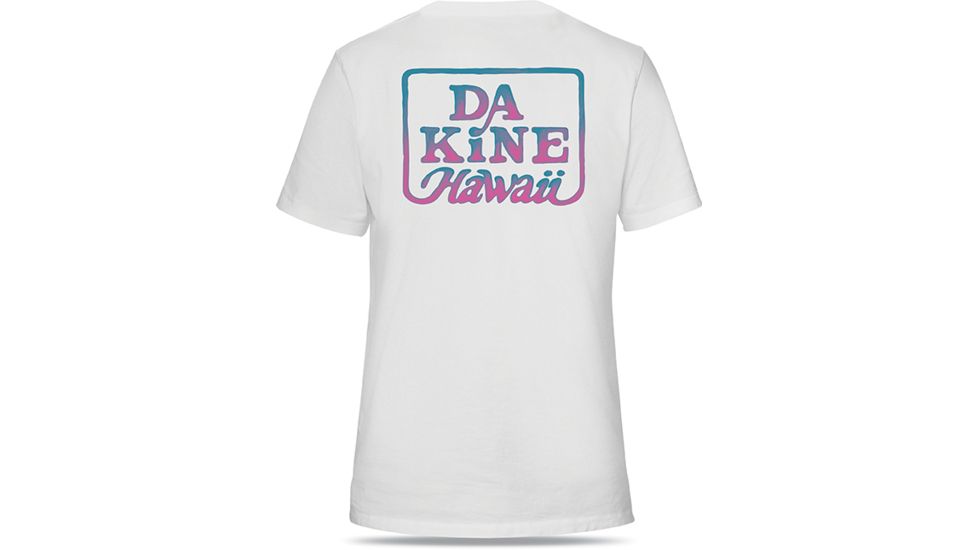 Dakine Classic Brush T Shirt, WHITE / BLUE, M, 10000933-ITE/LUE-M