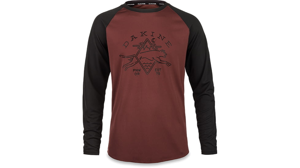 Dakine Dropout L-S Jersey, ANDORRA / BLACK, L, 10001702-O/L-L