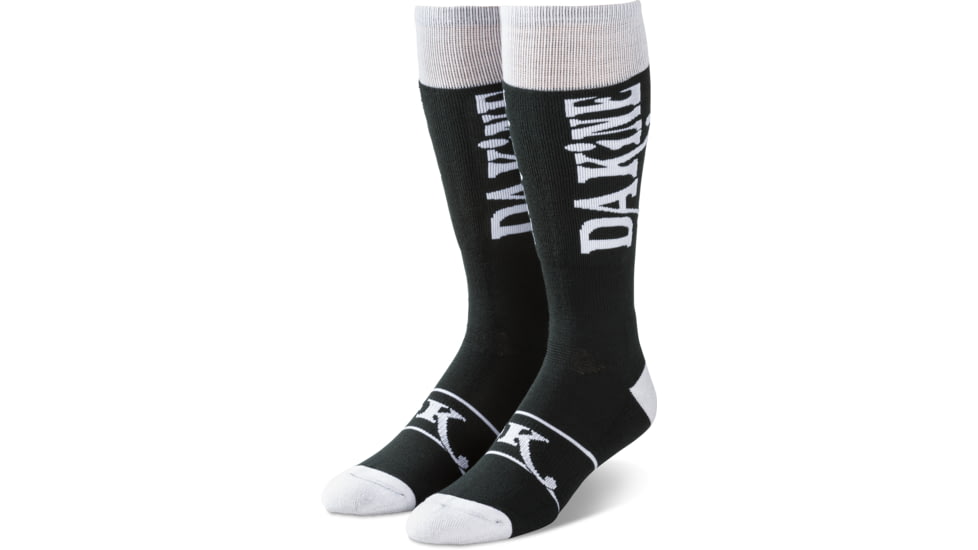 Dakine Freeride Sock - Mens, Black / White, Medium/Large, 10002137-W-91M-M/L