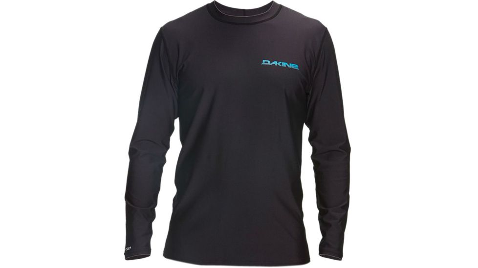 Heavy Duty Long Sleeve Rashgaurd - Mens -Black-Large