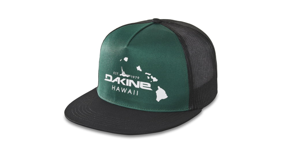 Dakine Offshore Flat Bill Trucker Hat, University Green, One Size, D.100.8333.317.OS