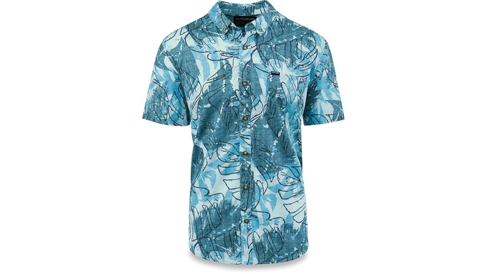 Dakine Poipu S-S Woven, SKY BLUE WASHED PALM, S, 10001175-SKLSLM