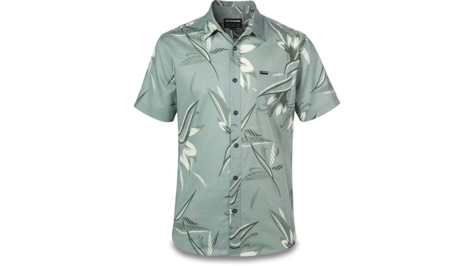 Dakine Poipu Short Sleeve Woven Shirt - Mens, Coastal Green Noosa Palm, Medium, 10001175-ML-91M-M