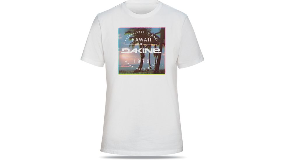 Dakine Postcard Palms T Shirt, WHITE, S, 10001879-ITE