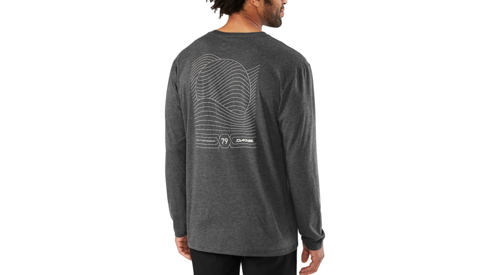 Dakine R2R Long Sleeve Tech T-Shirt - Mens, Heather Black, Small, 10002083-HB-91M-S