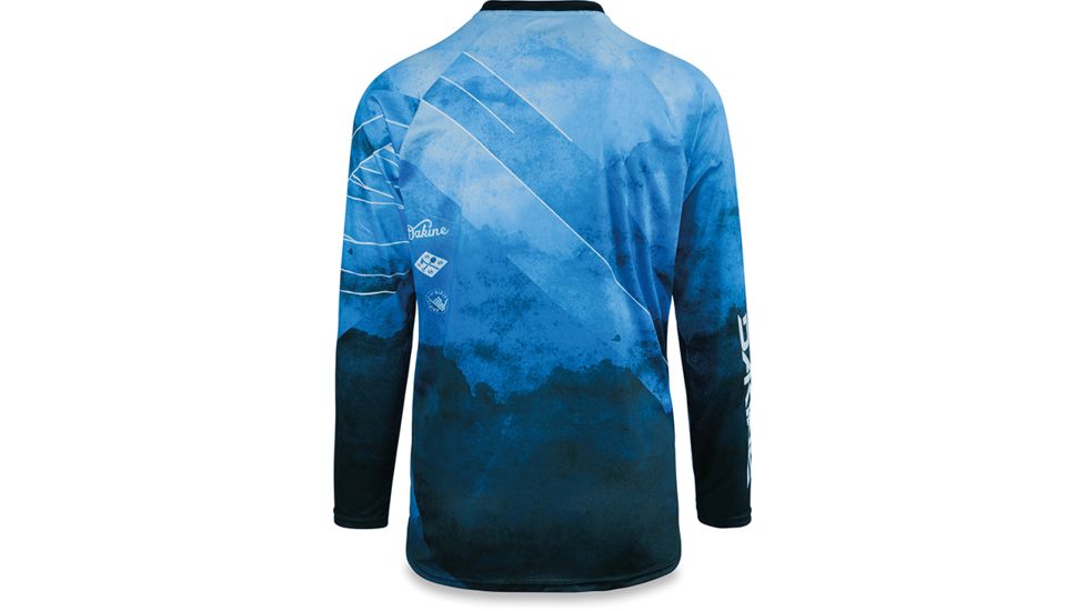Dakine Thrillium L-S Jersey, MIDNIGHT / BLUE ROCK, L, 10001705-MI/LUEK-L