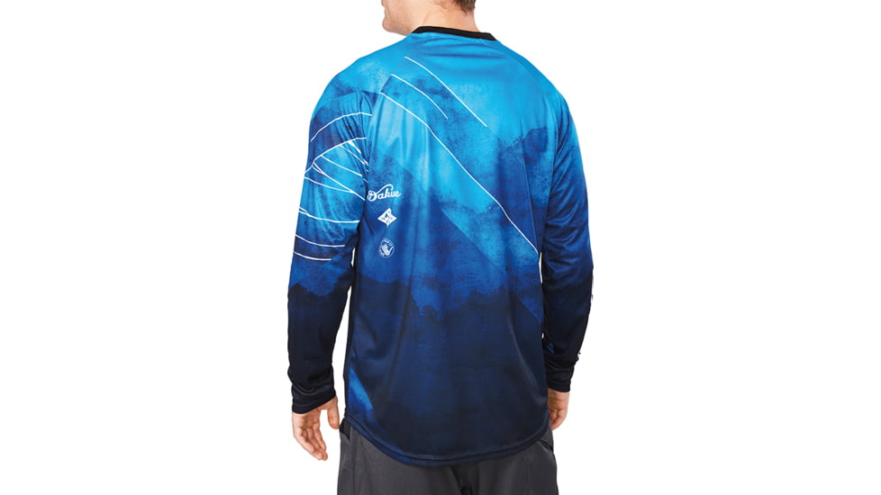 Dakine Thrillium L-S Jersey, MIDNIGHT / BLUE ROCK, L, 10001705-MI/LUEK-L