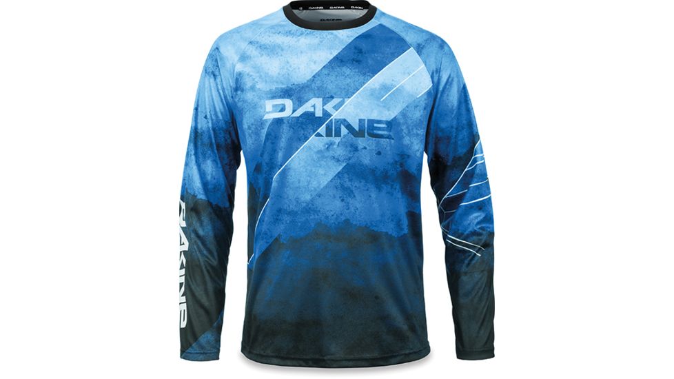 Dakine Thrillium L-S Jersey, MIDNIGHT / BLUE ROCK, L, 10001705-MI/LUEK-L
