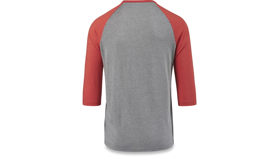 Dakine Walker 3-4 Baseball Tee, INDIE RED, M, 10001612-IIEE-M