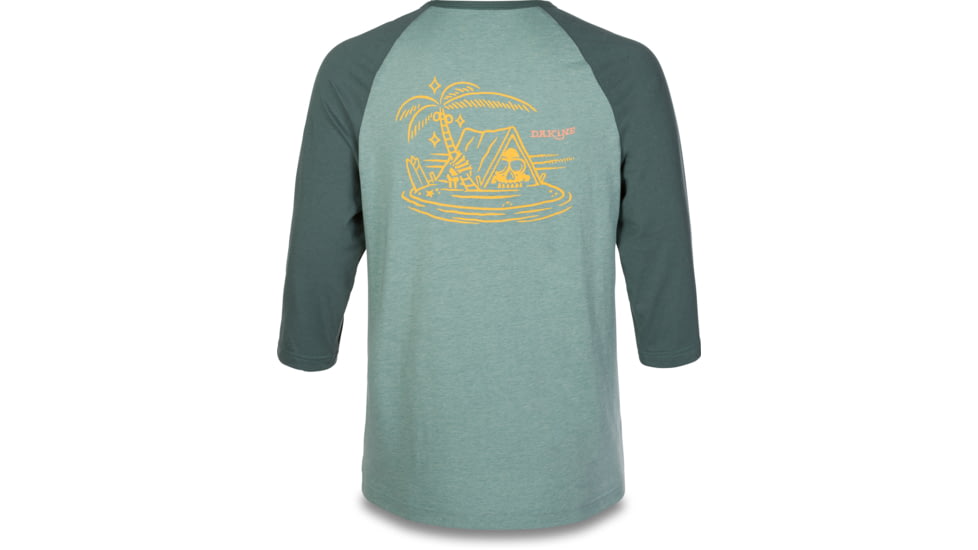 Dakine Walker 3/4 Baseball Tee - Mens, Balsam Green, 2XL, 10001612-BG-91M-XXL
