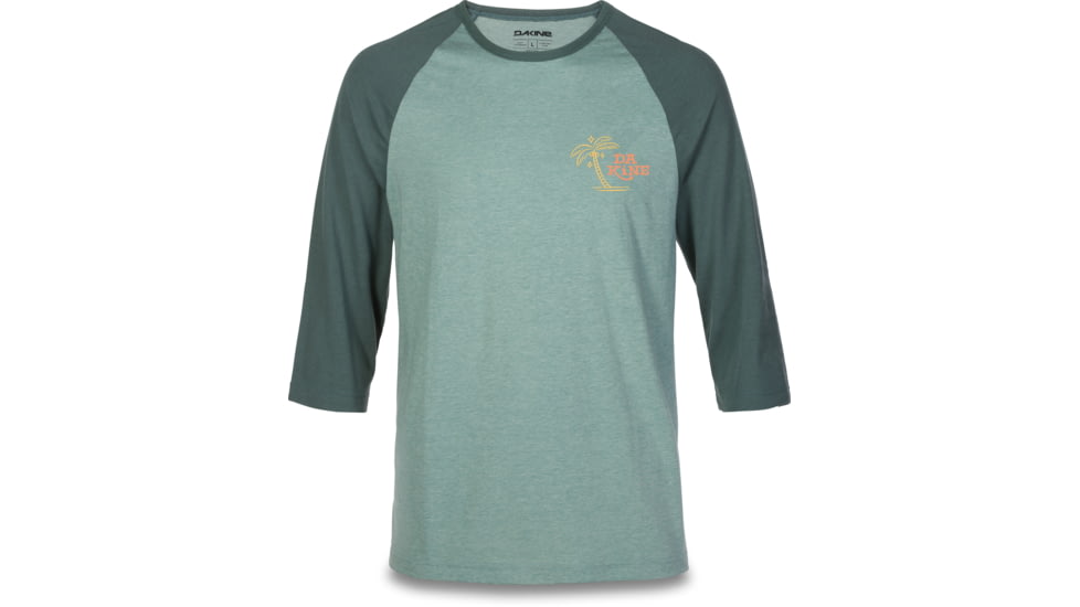 Dakine Walker 3/4 Baseball Tee - Mens, Balsam Green, 2XL, 10001612-BG-91M-XXL