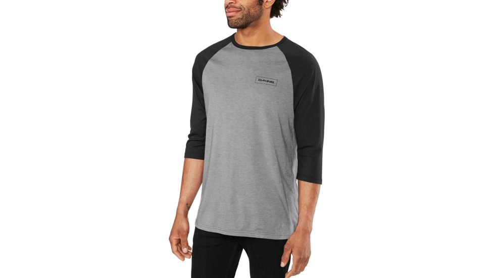 Dakine Walker 3/4 Baseball Tee - Mens, Black, Large, 10001612-BLACK-91M-L