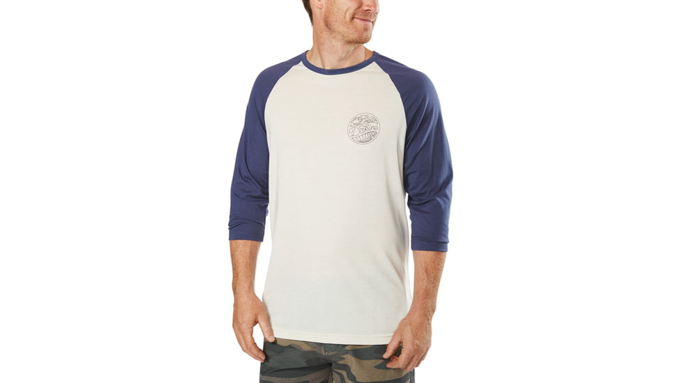 Dakine Walker 3-4 Baseball Tee, WASHED INDIGO, XXL, 10001612-SEIO-XXL