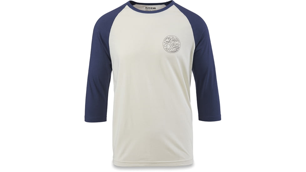 Dakine Walker 3-4 Baseball Tee, WASHED INDIGO, XXL, 10001612-SEIO-XXL