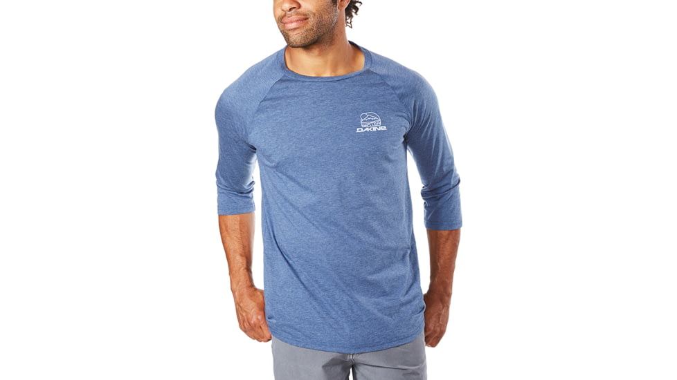 Dakine Well Rounded 3-4 Raglan Tech T, HEATHER NAVY, M, 10001866-ETEV-M