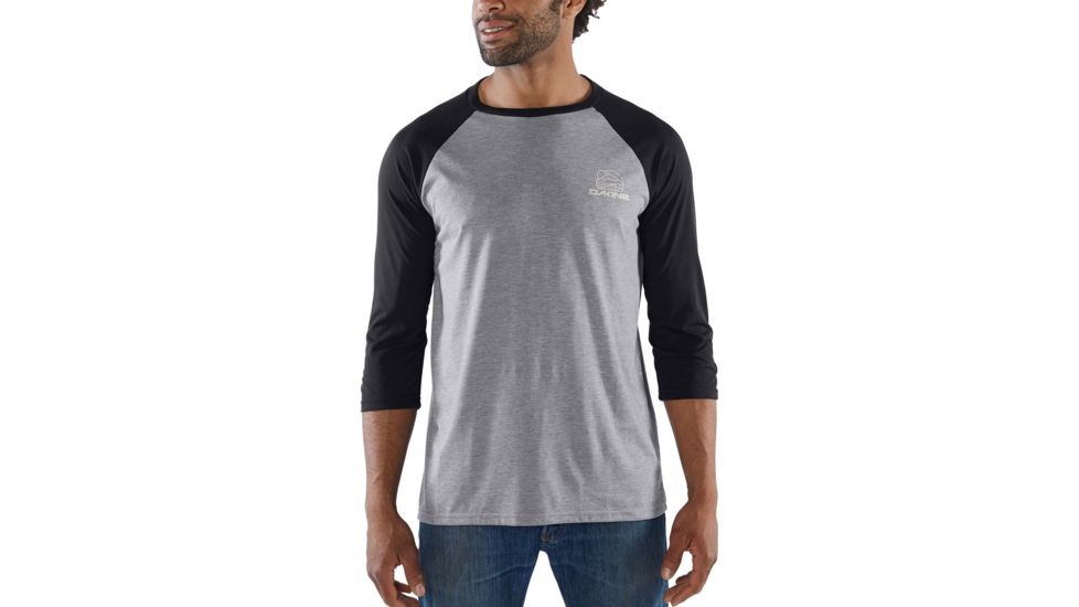 Dakine Well Rounded 3/4 Raglan Tech T - Mens, Black, Small, 10002342-BLACK-S