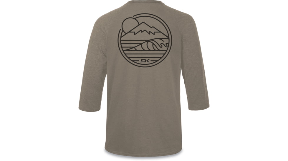 Dakine Well Rounded 3/4 Raglan Tech T - Mens, Grit, Small, 10002342-GRIT-S