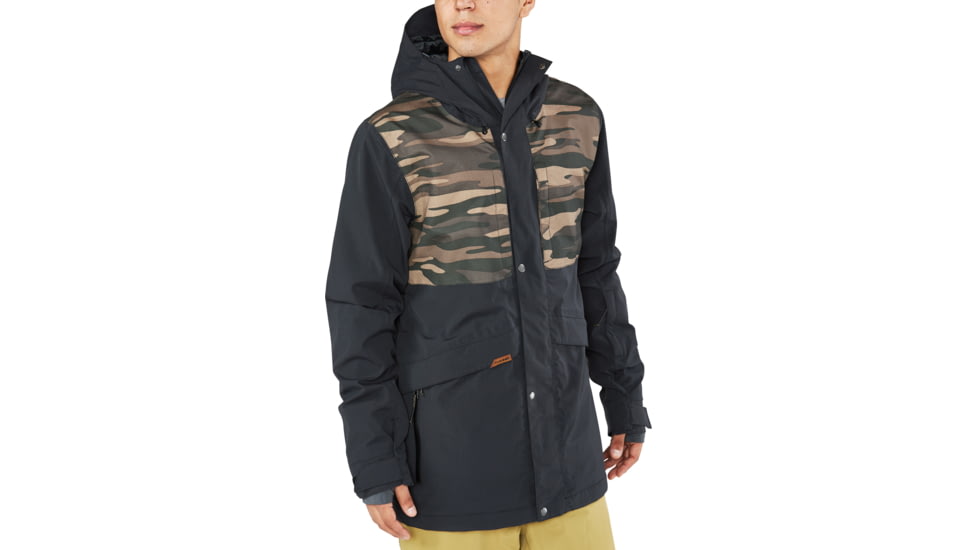 Dakine Wyeast Jacket - Men's, Black / Field Camo, Small, 10001958-BF-91M-S