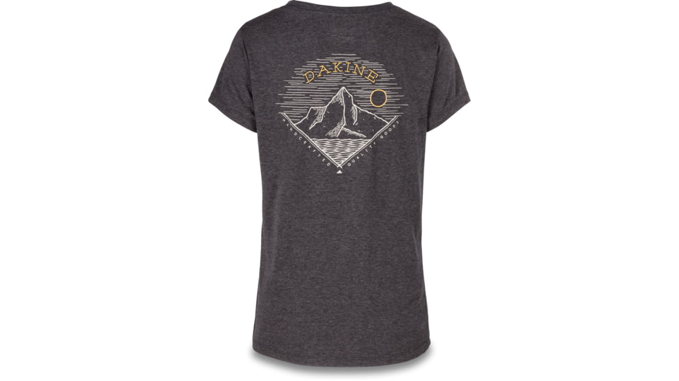 Dakine Zigzag Short Sleeve Tech T-Shirt - Womens, Heather Black, Extra Small, 10002085-HB-91M-XS