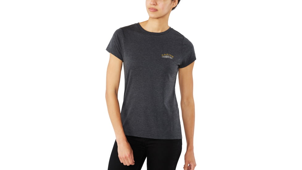 Dakine Zigzag Short Sleeve Tech T-Shirt - Womens, Heather Black, Extra Small, 10002085-HB-91M-XS