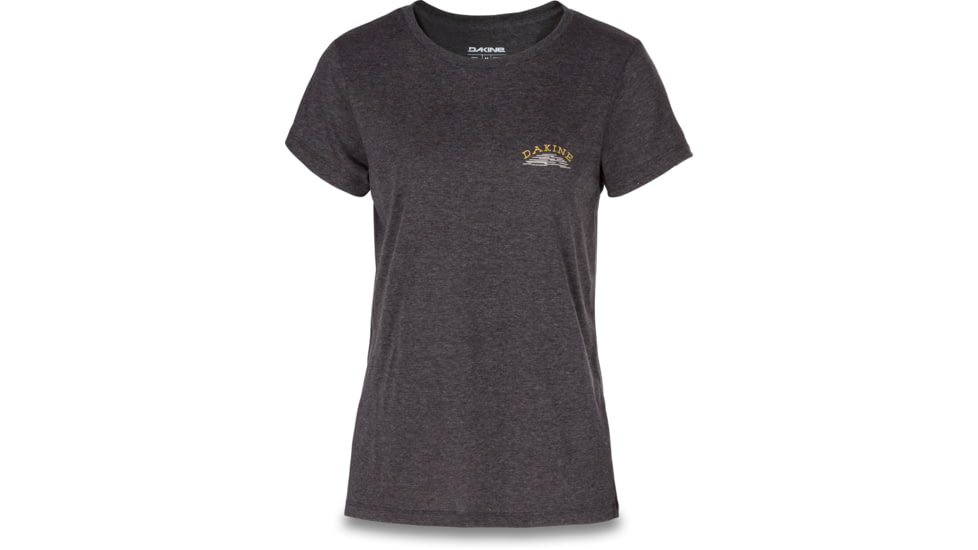 Dakine Zigzag Short Sleeve Tech T-Shirt - Womens, Heather Black, Extra Small, 10002085-HB-91M-XS