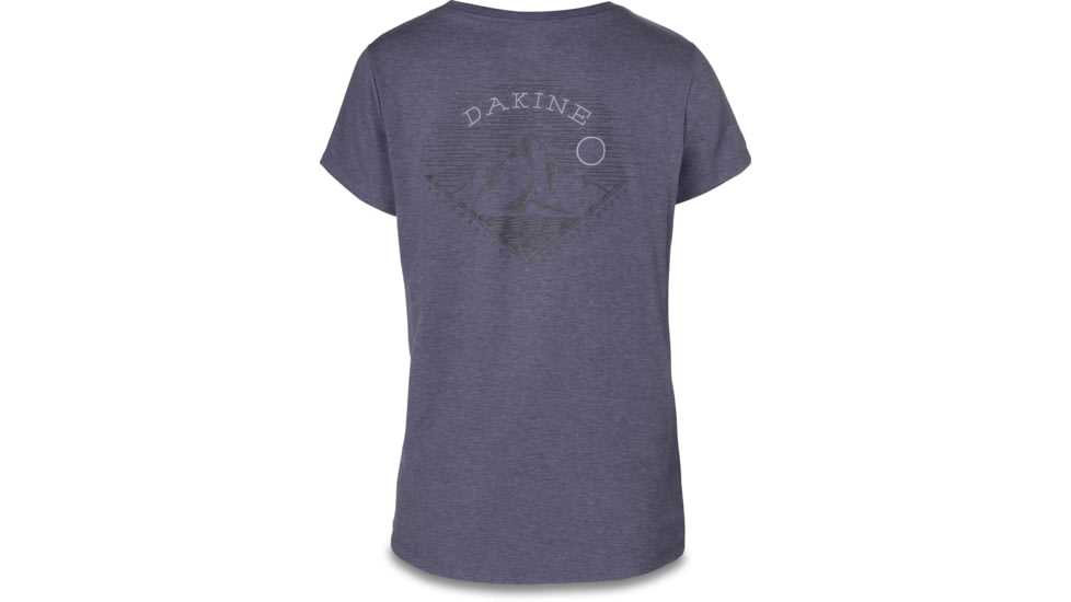 Dakine Zigzag Short Sleeve Tech T-Shirt - Womens, Heather Navy, Extra Small, 10002085-HN-91M-XS