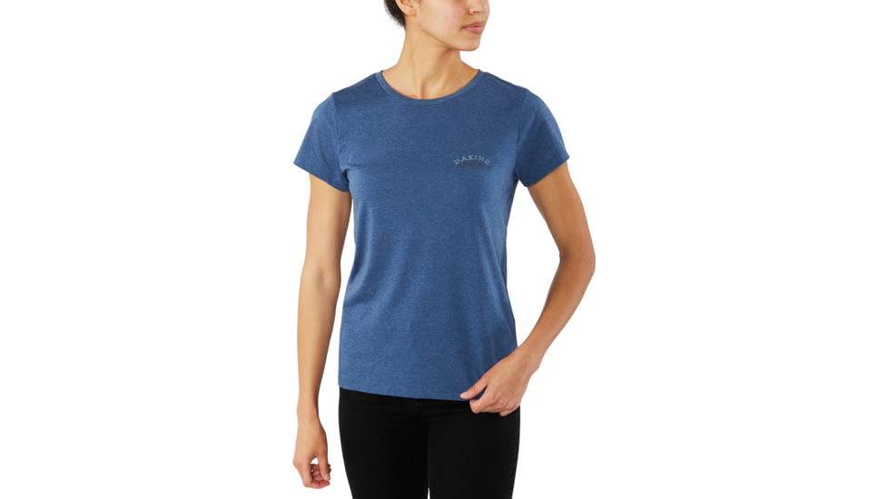 Dakine Zigzag Short Sleeve Tech T-Shirt - Womens, Heather Navy, Extra Small, 10002085-HN-91M-XS